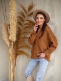 Cardigan lejer cu model caramel 0590 - Magazin online - Boutique